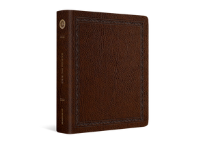 ESV Journaling Bible (Bonded Leather, Mocha, Threshold Design) (1023770263599)