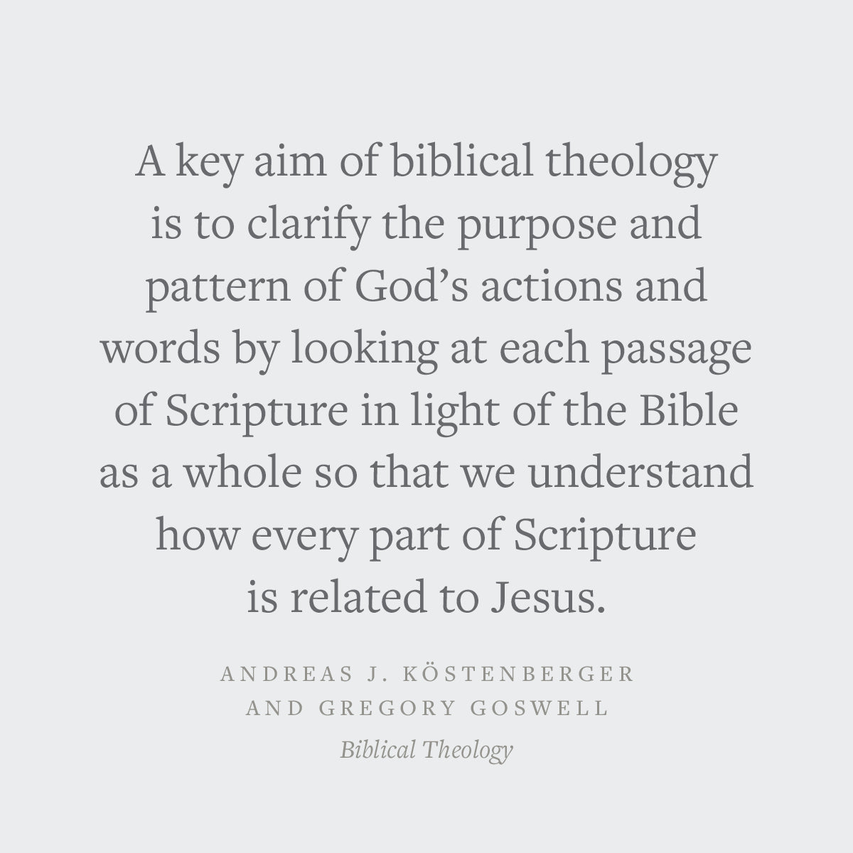 Biblical Theology: A Canonical, Thematic, and Ethical Approach