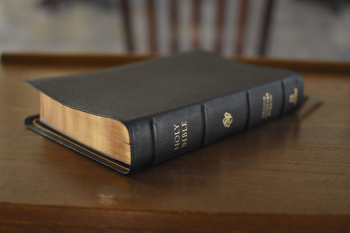 ESV Preaching Bible, Verse-By-Verse Edition (Goatskin, Black)