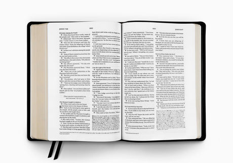 ESV Verse-by-Verse Reference Bible (Top Grain Leather, Black)