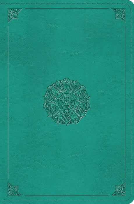 ESV Compact Bible (Trutone, Turquoise, Emblem Design) - English Standard - 9781433568671