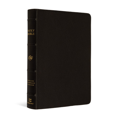 ESV Large Print Compact Bible (Buffalo Leather, Deep Brown) - English Standard Version - 9781433572012