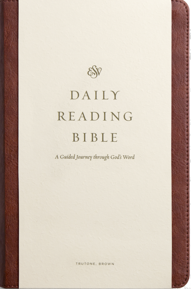 ESV Daily Reading Bible: A Guided Journey Through God's Word (Trutone, Brown) - English Standard - 9781433591365