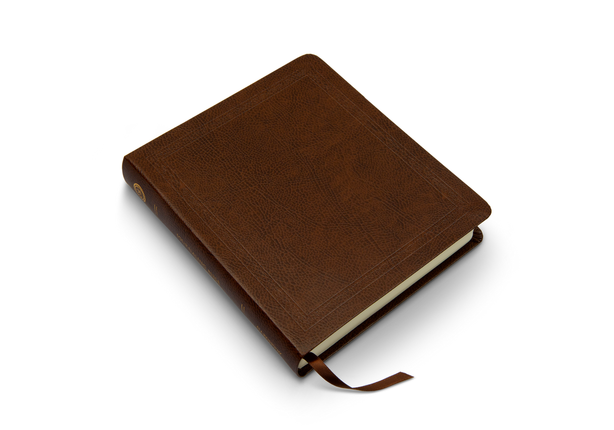 ESV Journaling Bible (Bonded Leather, Mocha, Threshold Design) (1023770263599)