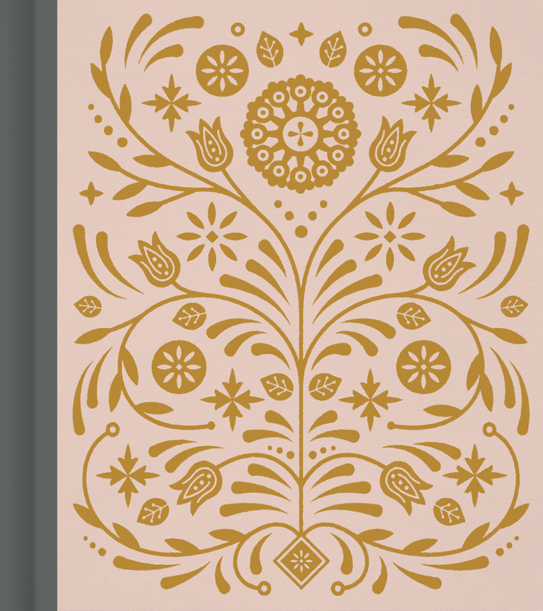 ESV Journaling Study Bible (Cloth Over Board, Blush/Ochre, Floral Design) - ESV - 9781433590443