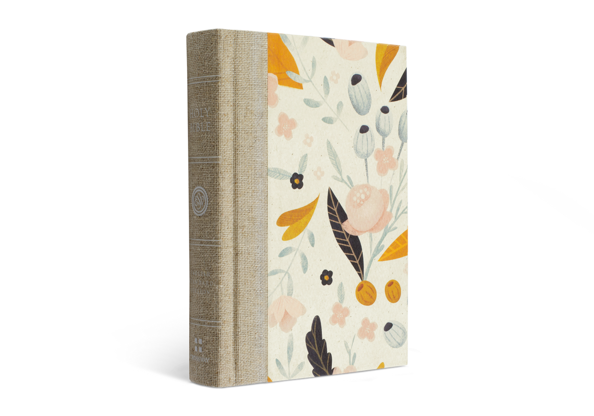 ESV Large Print Compact Bible (Hardcover, Spring Bloom)