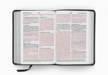 ESV Large Print Compact Bible (Trutone, Charcoal, Crown Design)