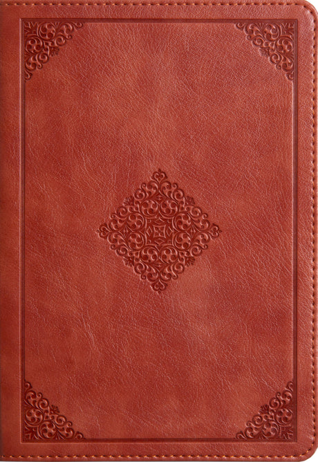 ESV Large Print Compact Bible (Trutone, Terracotta, Ornament Design) - - - 9781433575877